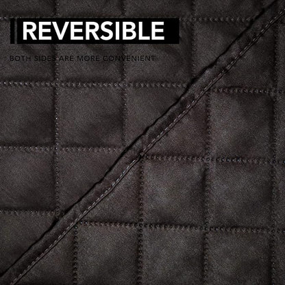Easy-Going Oversized Recliner Chair Cover Reversible Sofa Cover Water Resistant Couch Cover Furniture Protector with Elastic Straps for Pets Kids Dog Cat (Oversized Recliner, Chocolate/Chocolate)