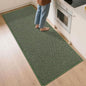 BEQHAUSE Kitchen Runner Rugs 32"x72", Non-Slip Kitchen Mats for Floor, Super Absorbent and Stain Resistant Kitchen Rug, Machine Washable Rugs for Kitchen, Hallway, Laundry & Sink, Green