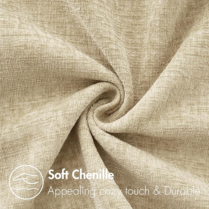 MIULEE Pack of 2 Beige Throw Pillow Covers 12x20 Inch Soft Lumbar Pillow Covers for Sofa Living Room Spring Home Decor Couch Solid Dyed Cases