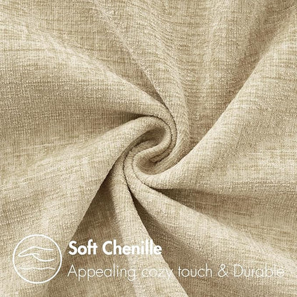 MIULEE Pack of 2 Beige Throw Pillow Covers 12x20 Inch Soft Lumbar Pillow Covers for Sofa Living Room Spring Home Decor Couch Solid Dyed Cases