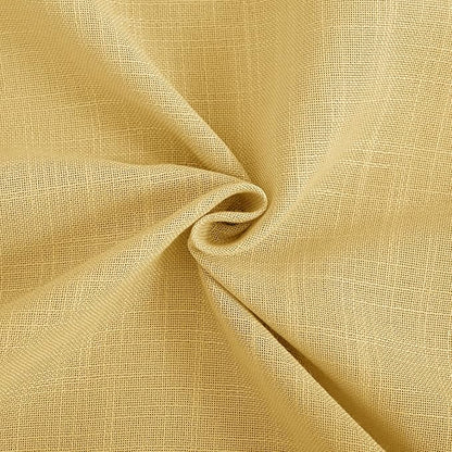 Gold Curtains for Living Room Back Tab Modern Farmhouse Semi Sheer Curtains 90 inches Long 2 Panels Set Muted Neutral Window Curtain for Dining Room Bedroom 52x90