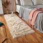 EasyJoy Ultra Soft Fluffy Rugs Faux Fur Rug Chair Cover Seat Pad Fuzzy Area Rug (Beige, 2x6 ft Rectangle)