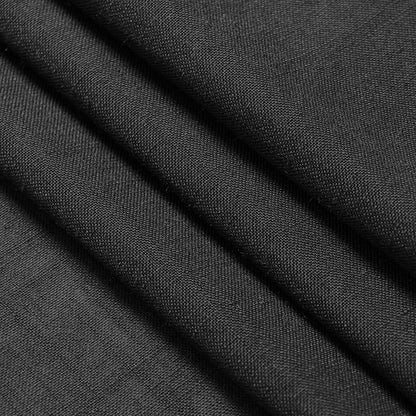 Black Linen Curtains 80 inches Long for Bedroom Back Tab Light Filtering Privacy Sheer Curtains Modern Farmhouse Coastal Decor Cotton Textured Gauze Curtain 2 Panel Set 38x80 for Living Room