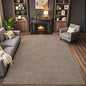 AROGAN Washable 7×10 Living Room Rug, Modern Area Rugs with Soft Memory Foam for Bedroom, Minimalist Non-Slip Indoor Floor Carpet for Dining Room Office Kids Playroom Decor, Matte Brown