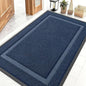 OLANLY Front Door Mat Indoor Outdoor Entrance, Waterproof All-Season, All-Weather Doormat, Sturdy Natural Rubber, Fade Resistant, Low Profile, Easy Clean Patio Porch Entryway Mat, 47x30, Blue