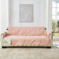 Great Bay Home Reversible Sofa Cover - Washable Slipcover Furniture Protector with Elastic Straps - Perfect for Kids & Pets - Quilted & Stitched Detail (Dusty Rose/Taupe)