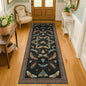 2x6 Black Entryway Runner Rugs Washable Non Slip Runners for Hallway, Kitchen, Mudroom, Laundry Room, Stain Resistant Ultra Soft Non Skid, Nature Insect Fantasy Whimsical Indoor Decor