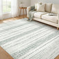 Nakagishi Green Rug Living Room Rugs: 7x9 Washable Boho Large Neutral Soft Farmhouse Stain Resistant Modern Non Slip Indoor Floor Carpet for Bedroom Nursery Kids Playroom Office Dining Room Home