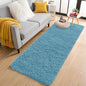 OLANLY 2x5 Machine Washable Runner Rugs for Hallway, Soft Fluffy Shaggy Bedside Rugs for Bedroom, Living Room, Indoor Floor Carpet for Kids Girls and Boys, Home Decor Aesthetic, Slate Blue