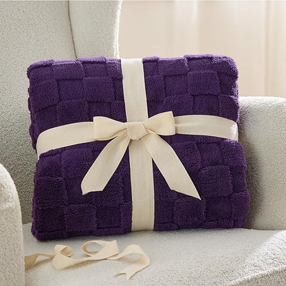 Bedsure GentleSoft Purple Throw Blanket for Couch - Super Soft Cozy Blankets Gifts for Kids Girls, Cute Small Fleece Mother's Day Throws for Bedroom Home Decor, 50x70 Inches