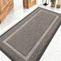 OLANLY Front Door Mat Indoor Outdoor Entrance, Waterproof All-Season, All-Weather Doormat, Sturdy Natural Rubber, Low Profile, Easy Clean Patio Porch Entryway Mat, 47x23, Khaki and White