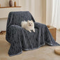 MYSKY HOME Oversized Armchair Couch Cover for 1 Cushion Couch, Washable Sofa Protector, Chair Couch Covers Sofa Covers Sofa Throws Sofa Slipcovers Futon Cover for Pet, Kid, 71"X91", Navy