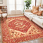SERISSA 5x7 Boho Area Rug, Washable Non-Slip Rugs for Living Room, Large Red Rug Ultra Soft Vintage Oriental Print Distressed Carpet for Bedroom Dining Room Dorm Office Home Decor