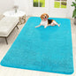 OLANLY Dog Door Mat for Muddy Paws 70x46, Absorbs Moisture and Dirt, Absorbent Non-Slip Washable Doormat, Quick Dry Chenille Mud Mat for Dogs, Entry Indoor Entryway Carpet for Inside Floor, Aqua Blue