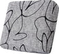Smiry Printed Couch Cushion Covers, Stretch Soft Couch Covers for Sofa, Washable Non-Slip Sofa Slipcover Furniture Protector for Indoor and Outdoor (1 Pack, Grey and Black)