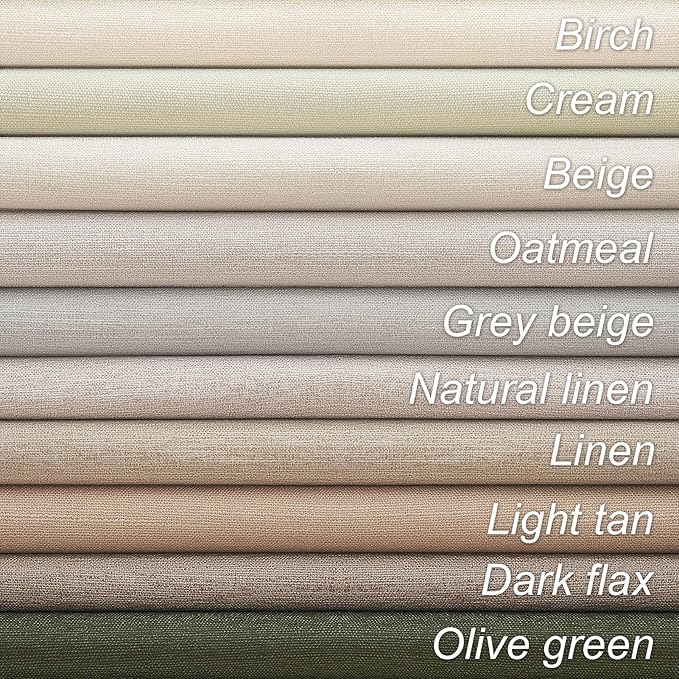 Topfinel Linen Beige Blackout Curtains 84 Inch Long 2 Panels,Linen Blend Aesthetic Heat and Cold Blocking Thermal Drop Cloth Traverse Curtains for Living Room Bedroom,Oatmeal