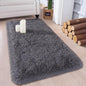 Chicrug Soft Runner Rugs for Bedroom Living Room Plush Fluffy Rug 2x4 Feet, Shag Furry Area Rug Carpet Non Shedding for Nursery Children Kids Girls Room Home Decorative, Coal Grey