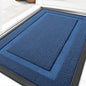 OLANLY Front Door Mat Indoor Outdoor Entrance, Waterproof All-Season, All-Weather Doormat, Sturdy Natural Rubber, Low Profile, Easy Clean Patio Porch Entryway Mat, 33x21, Navy Blue