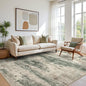 BEIMO Area Rugs 9x12 for Living Room Bedroom, Modern Abstract Machine Washable Rug, Large Soft Low Pile Floor Cover with Non Slip Backing for Dining Room, Grey/Dark Green