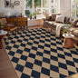 Lahome Colette Checkered Easy Jute Carpet, Washable 8x10 Rugs for Living Room Outdoor Patio Rugs, Farmhouse Neutral Non Slip Stain Resistance Floor Carpet for Office Backyard Sunroom