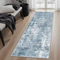 Runner Rug 2x5 Washable Non-Slip Kitchen Runner Rugs for Bathroom Laundry Room Blue/Grey Vintage Floor Carpet Runners for Hallway Entryway
