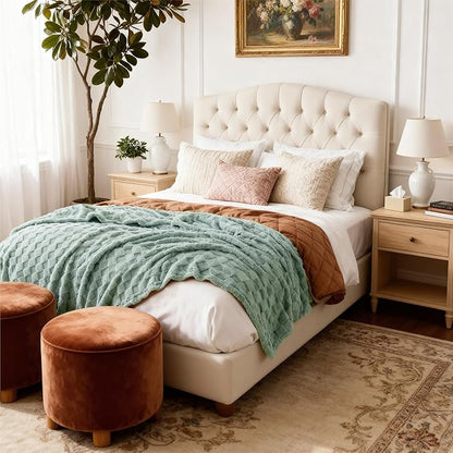 Bedsure GentleSoft King Size Blanket for Bed - Super Soft Cozy Blankets for Kids Girls, Large Fuzzy Fleece Spring Throw for Bedroom Decor, Sage Green,108x90 Inches