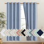 NICETOWN Stone Blue Vintage Linen 100% Blackout Curtains for Living Room, Thermal Insulated Curtains 72" Long, Noise Reducing Window Treatment Drapes for Hall Room, 52" Wide Per Panel, Set of 2