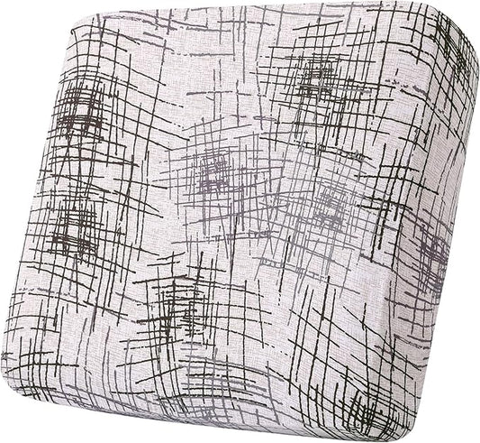 Smiry Printed Couch Cushion Covers, Stretch Soft Couch Covers for Sofa, Washable Non-Slip Sofa Slipcover Furniture Protector for Indoor and Outdoor (1 Pack, Brown and White)