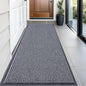 OLANLY Front Door Mat Indoor Outdoor Entrance, Waterproof Heavy Duty Doormat, Fade Resistant, Low Profile, Easy Clean Patio Porch Welcome Floor Mats for Entry, 59x23, Grey