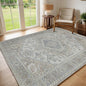 Machine Washable Rugs 8x10 Area Rugs for Living Room,Ultra Soft Low Pile Retro Rugs for Bedroom,Dining Room,Large Non Slip Carpet Vintage Distressed Accent Rug for Farmhouse Office Home Decor