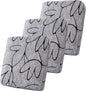 Smiry Printed Couch Cushion Covers, Stretch Soft Couch Covers for Sofa, Washable Non-Slip Sofa Slipcover Furniture Protector for Indoor and Outdoor (3 Pack, Grey and Black)