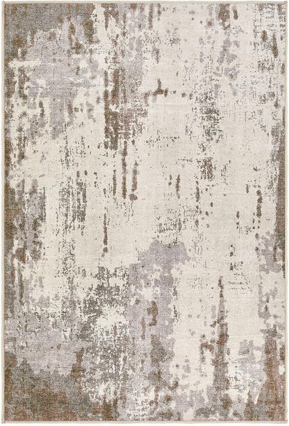 UERMEI 2x3 Entryway Area Rug: Washable Neutral Modern Abstract Small Rug - Non-Slip Low Pile Throw Indoor Carpet for Entrance Kitchen Front Door Mat Bathroom Entry Kids Room - Brown/Grey/Beige