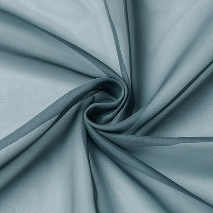 Aiyufeng Dusty Blue Sheer Curtains 96 Inches Long 2 Panels Set, Light Filtering Soft Airy Voile Rod Pocket Dusty Blue Sheer Window Drapes for Bedroom Living Room, Each 42Wx96L Inches