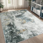 5x8 Area Rugs for Living Room Rug Washable: Abstract Rug for Dining Room Bedroom Carpet Non Slip 5 by 8 Indoor Modern Nursery Home Office Black Gold
