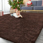 OLANLY 8x10 Machine Washable Large Area Rugs for Living Room, Bedroom, Soft Fluffy Shaggy Bedside Rug, Indoor Floor Carpet for Kids Girls and Boys, Dorms, Nursery, Home Decor Aesthetic, Coffee