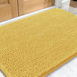 OLANLY Dog Door Mat for Muddy Paws 34x21, Absorbs Moisture and Dirt, Absorbent Non-Slip Washable Doormat, Quick Dry Chenille Mud Mat for Dogs, Entry Indoor Entryway Carpet for Inside Floor, Yellow