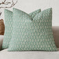Foindtower Set of 2 Decorative Vintage Floral Print Throw Pillow Covers Neutral Modern Farmhouse Cushion Covers Boho Home Decor for Sofa Couch Chair Bedroom Living Room Outdoor,20×20 Inch,Aqua Blue
