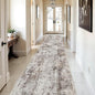 3x12 Washable Hallway Runner Rug: Non Slip Carpet Runners Easy-to-Clean - Soft Living Room Bedroom Kitchen Rugs - Thin Low Pile Printed Floor Mat for Dining Room Neutral Beige Brown