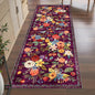 Rug for Hallways Kitchen Rug 2x6, Non Slip Washable Rugs with Rubber Backing Soft Floral Carpet Runner for Hallways, Kitchen, Laundry, Bedroom, Bathroom (2 x 6, Purple)