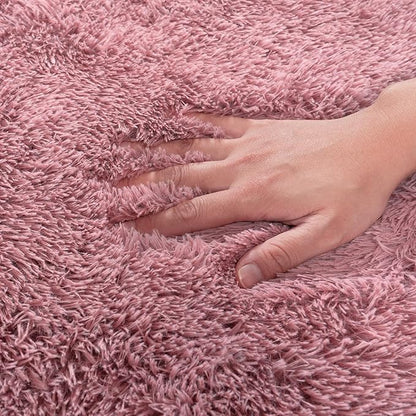 Rugs for Living Room 8x10, Soft Shaggy Modern Shag Area Rug for Bedroom, Upgrade Non-Slip Plush Fluffy Carpet for Kids Boys Girls Room Home Decor Aesthetic, Blush