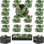 14Pcs Outdoor Cushion Covers, Patio Cushion Covers,Stretch Elastic Slipcovers, Replacement Washable & Reusable Furniture Protector for Patio Couch (Green and Lush,Cover Only)