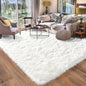 Rugs for Living Room 6x9, Soft Shaggy Modern Shag Area Rug for Bedroom, Upgrade Non-Slip Plush Fluffy Carpet for Kids Boys Girls Room Home Decor Aesthetic, Cream White