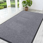 OLANLY Front Door Mat Indoor Outdoor Entrance, Waterproof Heavy Duty Doormat, Fade Resistant, Low Profile, Easy Clean Patio Porch Welcome Floor Mats for Entry, 59x30, Light Gray