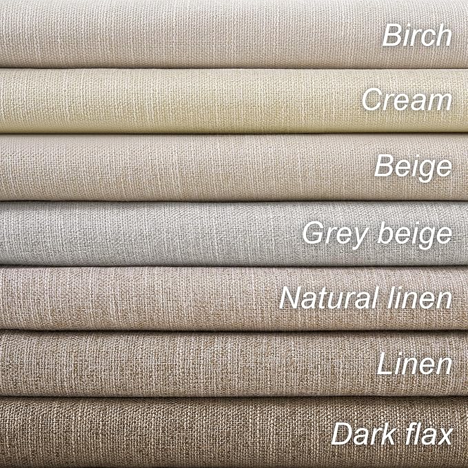 Topfinel Taupe Burlap Linen Blackout Curtains & Drapes 86 Inch Length 2 Panels Set Dark Flax Linen Brown Tan Room Darkening Soundproof Cabin Curtains with Hooks Rings for Bedroom Living Room