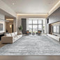 8x10 Area Rugs for Living Room, Non-Slip Backing Large Washable Rug for Nursery Room, Vintage Abstract Bedroom Rugs, Thin Indoor Home Decor Soft Farmhouse Rug (8'x10', Grey/Ivory)