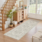 Madane Washable Runner Rug - 2x6 Rug Runners for Hallways 6 Foot Non Slip Vintage Kitchen Runner Rug Ultra-Thin Bathroom Runner Rugs Carpet Laundry Room Bedroom (2x6ft, Beige/Brown)