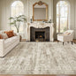 6x9 Area Rug for Living Room Washable 6x9 Rug Non-Slip Modern Rugs for Bedroom Dining Room Ultra-Thin Indoor Brown Rug