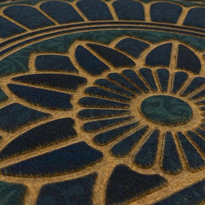 Mohawk Home Swirl Style Casual Ornamental Denim Blue 2' X 3' All Weather Outdoor Door Mat Perfect for Porch, Garage