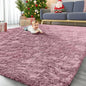 OLANLY 9x12 Machine Washable Large Area Rugs for Living Room, Bedroom, Soft Fluffy Shaggy Bedside Rug, Indoor Floor Carpet for Kids Girls and Boys, Dorms, Nursery, Home Decor Aesthetic, Blush