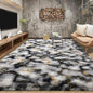 Tepook Fluffy Large Rugs for Living Room, Area Rug 6x9 Soft Carpet for Bedroom, Modern Shaggy Rug for Kids Boys Girls, Plush Indoor Nursery Home Decor Rug with Non-Slip Bottom, White Black Gold
